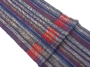 縞模様織出し名古屋帯